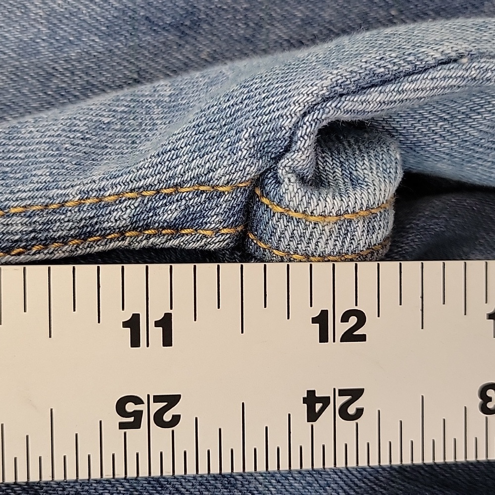 Forever 21 Wide Leg Cargo Jeans Light Wash Size 27 - Picture 9 of 14